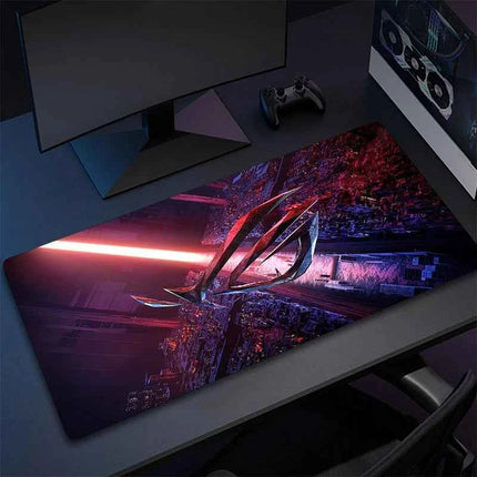 Asus Rog Mause Pad Anime Mouse Mats Gaming Computer Desk Mat Mouse Carpet Pc Accessories Gamer Mouse Pad Speed Rubber Mat