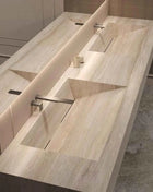 Seamless Stone Vanity Set, One-Piece Basin Bathroom Cabinet , SingleDouble Sink, Stain Resistant & Durable, Customizable
