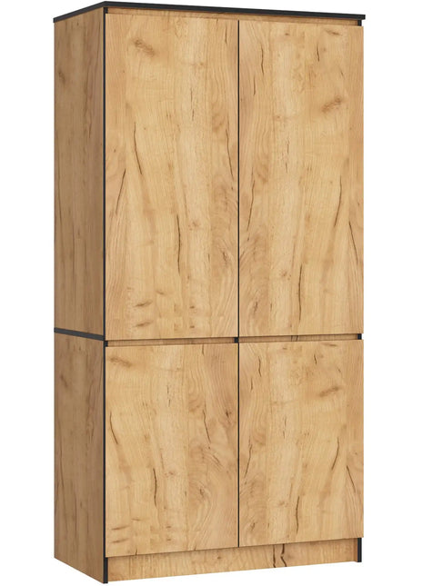 Armadio AKORD S90 4 ante in rovere Craft 90x51x180 cm