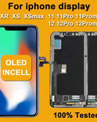 AAA+++ OLED For iPhone X XR Max XS LCD Incell For iphone 11 12 13 Pro Max 13 Mini 14 Plus OLED Display Screen Digitizer Assembly