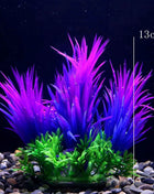 Artificial Aquarium Decor Plants Water Weeds Ornament Aquatic Fish Tank Simulation Grass Flower Decoration Accessories