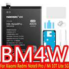 NOHON BM53 BM3L BM4E BM47 Battery For Xiaomi Mi 10T Pro Lite 9T 11T 8 9 10 10S 11 12 12X Max3 Mix 4 2 2S POCO F1 F2 Pro F3 M3 A3