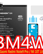 NOHON BM53 BM3L BM4E BM47 Battery For Xiaomi Mi 10T Pro Lite 9T 11T 8 9 10 10S 11 12 12X Max3 Mix 4 2 2S POCO F1 F2 Pro F3 M3 A3