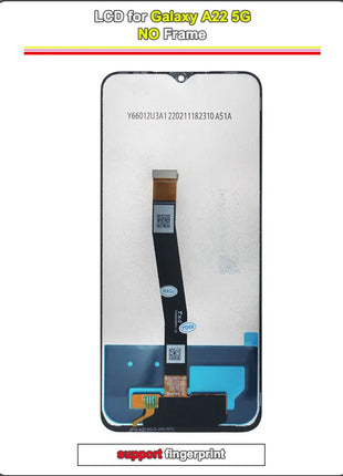 Display LCD Testato per Samsung A22 5G, Schermo Touch con Digitalizzatore, Assemblaggio Completo per Samsung A226 A226B, Schermo LCD con Cornice