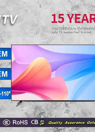 Normal 24 Inch Flat Screen Led Tv Accept Custom Android Tv Television Smart Tv 32 40 43 50 55 65 75 85 Inch 4K