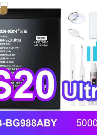 NOHON Phone Battery for Samsung Galaxy S24 S23 S22 Ultra S21 S20 Plus S10 S10E S9 S8 S7 S6 S10+ S20+ S21+ S23+ S24+ Batteries