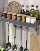 Portaspezie da Parete con Dispenser Olio e Aceto - Organizer Cucina