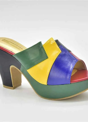 Nuovo arrivo scarpe da sposa da donna italiane tacchi a punta chiusa tacchi colorati per le donne scarpe eleganti da donna pompe per feste da donna nigeriane