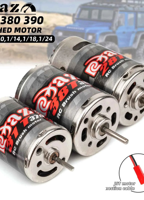 370 380 390 Brushed Motor DC MOTOR 30A KIT for 1:10 1:12 1:14 1:16 1:24 RC Monster CRAWLER AXIAL SCX24 B17 TAM54393 B17 TRX 7075