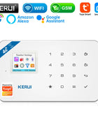 KERUI W184 4G WiFi GSM Alarm System Wireless Unit Home Tuya Smart APP Control Anti-Theft Motion Sensor Alexa Support Motion Sensor