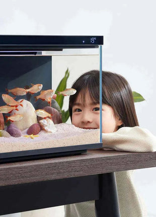Xiaomi Mijia Smart Fish Tank Work With Mijia APP Mobile Controlled Remote Feeding Smart Lighting System Light Aquarium 20L-CN