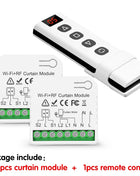 Wifi RF Tuya Smart Life Curtain Switch Module for Roller Shutter 433mhz 5-IN-1 Remote Control, for Garage Door and Window Blinds Alexa
