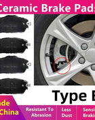 Front/Rear Ceramic Brake Pads For Haval H2 H2s/Auto Parts