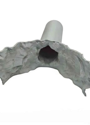 Reptile Aquatic Dual-Use Cave Tunnel Hideout Non-Toxic Decor for Gecko Crab Fish Shrimp Aquarium Terrarium Land Water Landscape