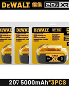 Batteria Dewalt 20V 100% Originale, 2AH 6AH Batteria agli Ioni di Litio Ricaricabile, Batteria Sostitutiva per Utensili Elettrici Dewalt DCB200 DCB206