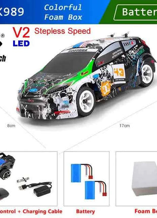 WLtoys K989 1:28 4WD 2.4G Mini RC Racing Car High Speed Off-Road Remote Control Drift Toys Alloy Vehicle for Children Kids Gift