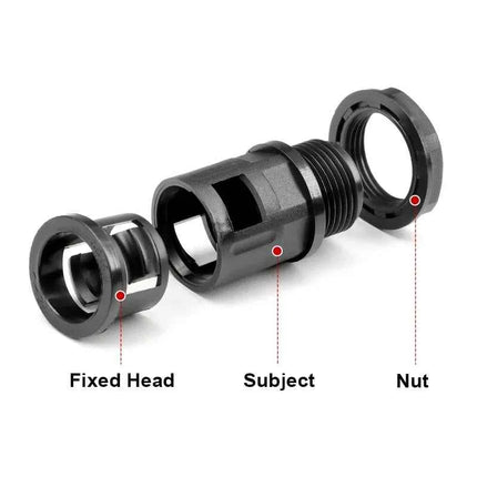 AD 10/13/15.8/18.5 - 34.5mm Tubo corrugato Giunto in nylon Cavo automobilistico Cavo motore Cablaggio isolato Soffietto Connettori per tubi