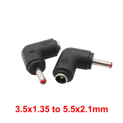 5/2/1 Pz Ad Angolo Retto DC 5.5x2.1mm Jack Femmina a 3.5x1.35 4.0x1.7 4.8x1.7 5.5x2.1 5.5x2.5 6.3x3.0 6.0x4.4mm Connettore DC Maschio