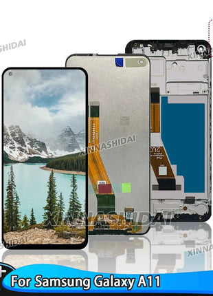 LCD testato di alta qualità per Samsung Galaxy A11 Display LCD Touch Screen Digitizer per Samsung con parti di ricambio per telaio