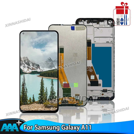 LCD testato di alta qualità per Samsung Galaxy A11 Display LCD Touch Screen Digitizer per Samsung con parti di ricambio per telaio