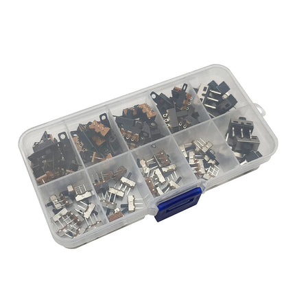 90 Pz/scatola SS12D00 SS12F15 SS12D10 SPDT Interruttore A Scorrimento 1P2T 2 Posizioni Interruttore A Levetta Lunghezza Della Maniglia: 3MM 4MM 5MM 6MM