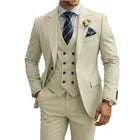 Abito Uomo 3 Pezzi Doppio Petto Slim Fit - Tuxedo Matrimonio e Gala