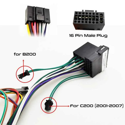Adattatore cablaggio con decodificatore bus CAN, cavo da 16 pin a ISO, per Mercedes Classe B W245 W246, Viano, Vito W639, Classe R W251