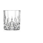Set Bicchieri Whiskey in Vetro Crystal 230ml con Rilievi Trasparenti per Bar e Casa