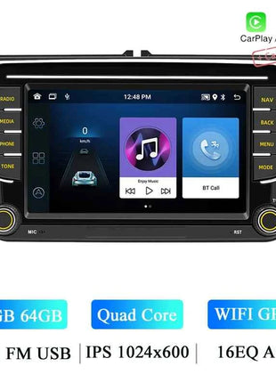 BQCC 7" Android 13 Octa Core Car Player Mirrorlink Carplay WIFI GRS For Volkswagen VW CC Passat B7 Polo Golf 5 6 Jetta mk5 mk6