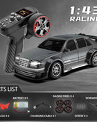 KF30 1:43 4WD RC Car With Gyroscope & Dual Motor System 2.4G Full-Proportional RC High Speed Racing Car LED Lights Toys Gifts