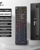 AULA F108 PRO Mechanical Keyboard Custom 100% Layout RGB Backlight Wireless Bluetooth Hifi Switch Gaming Keyboard