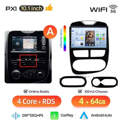 AWESAFE 10" Android Radio For Renault Clio 4 2012-2019 Wireless CarPlay GPS Navigation 4G CAN-BUS Plug and Play Autoradio DSP BT