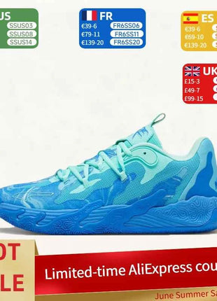 Puma MB.03 Scarpe da Basket Basse da Uomo Eleganti, Morbide e Reattive, Versatili, Antiscivolo e Resistenti, Blu 310519-01