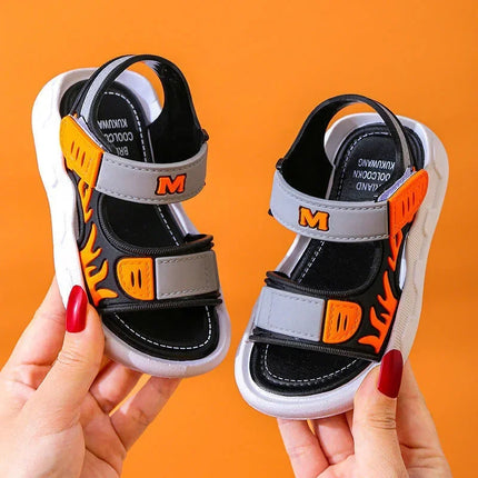 Sandali per bambini alla moda Scarpe per bambini Ragazzo Suola morbida antiscivolo Sandali per ragazze dei ragazzi Scarpe per bambini da spiaggia estiva 2-10 anni