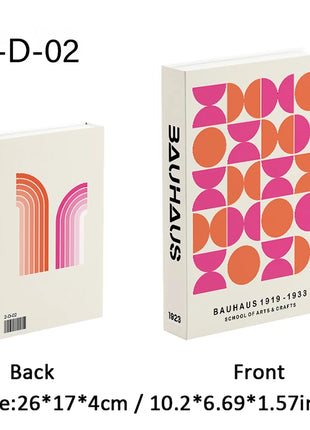 Boho Bauhaus Picasso Matisse Cucina Libri finti Decorazione Tavolino di moda di lusso Scatola portaoggetti decorativa Decorazione estetica
