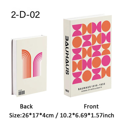 Boho Bauhaus Picasso Matisse Cucina Libri finti Decorazione Tavolino di moda di lusso Scatola portaoggetti decorativa Decorazione estetica