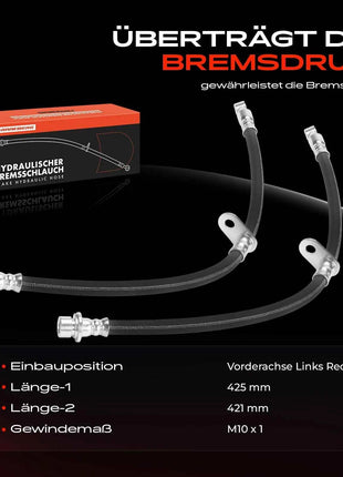 Tubo freno Frankberg 2x per asse anteriore sinistro e destro per Honda CR-V IV RM 1.6L 2.2L 2.4L dal 2012 01464T1GG00 01465T1GG00