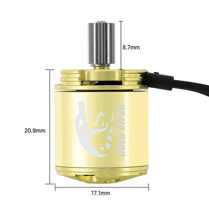 INJORA Gold Viper 1721 Brushless Motor 2800KV for 1/18 TRX4M Ascent-18
