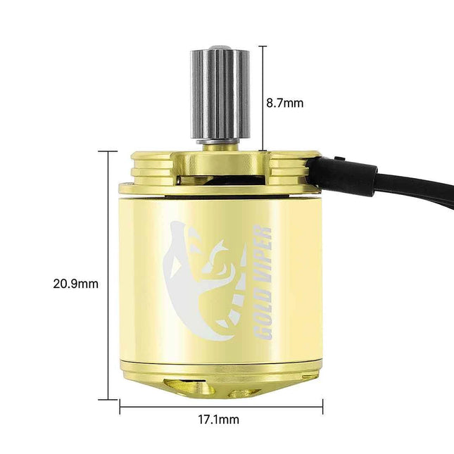 INJORA Gold Viper 1721 Brushless Motor 2800KV for 1/18 TRX4M Ascent-18
