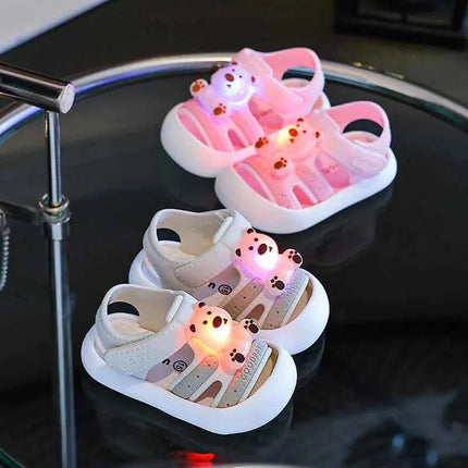 Sandali LED 2026 per Bambina, Scarpe Luminose per Bambine, Scarpe da Passeggio per Bambini, Scarpe Casual Bianche per Bambine