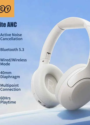 QCY H3 Lite ANC Wireless/Wired Headphones Bluetooth 5.3 Foldable Over Ear Headset HIFI Sound 60H Playtime Earphones Dual Connect