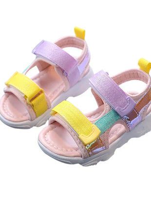 Sandali morbidi e comodi per bambini con suole antiscivolo sandali colorati per bambini per neonate (2-6 anni)