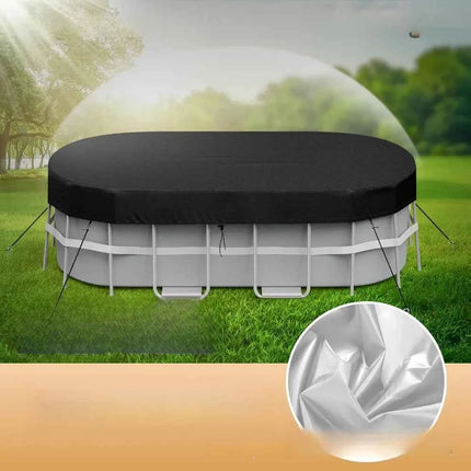 Copertura per piscina rettangolare Protezione impermeabile per piscine ovali e gonfiabili fuori terra Dimensioni da 7 x 10 x 16 piedi