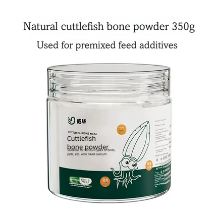 Cuttlefish Bone Powder Rich Calcium Trace Elements Feed Grade Supplement For Birds Parrots Tortoise Promoting Growth & Breeding