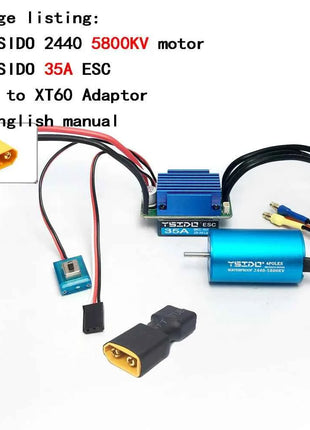 2435/2440/2838/2847 Brushless Motor 35A/45A ESC Combo for Wltoys 124016 Remo Hobby XLH Timaya Redcat 1/12 1/14 1/16 RC Boat Car