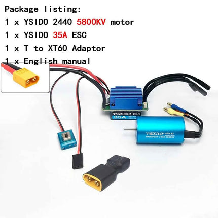 2435/2440/2838/2847 Brushless Motor 35A/45A ESC Combo for Wltoys 124016 Remo Hobby XLH Timaya Redcat 1/12 1/14 1/16 RC Boat Car