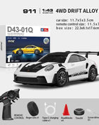 Professional 1:43 RC Drift Car with ESP Gyroscope Full Proportional Control 4WD Metal Body 2 Sets Tires for Realistic Drifting