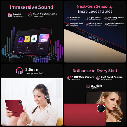 Teclast T65 Plus Tablet 13.4" 120Hz IPS Android 15 20GB RAM (8GB+12GB) 256GB ROM Helio G99 10000mAh 18W Ricarica rapida GPS T65Plus