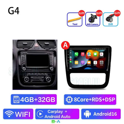 Android 16 For VW Volkswagen Scirocco 3 III Mk3 2008-2014 9 inch 8 Core WIFI Bluetooth Auto Navigation System Radio Multimedia