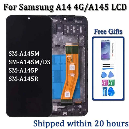 Display LCD da 6.6'' per Samsung A14 4G A145R A145M A145M A145M A145P, Schermo Touch con Digitalizzatore per Samsung A145